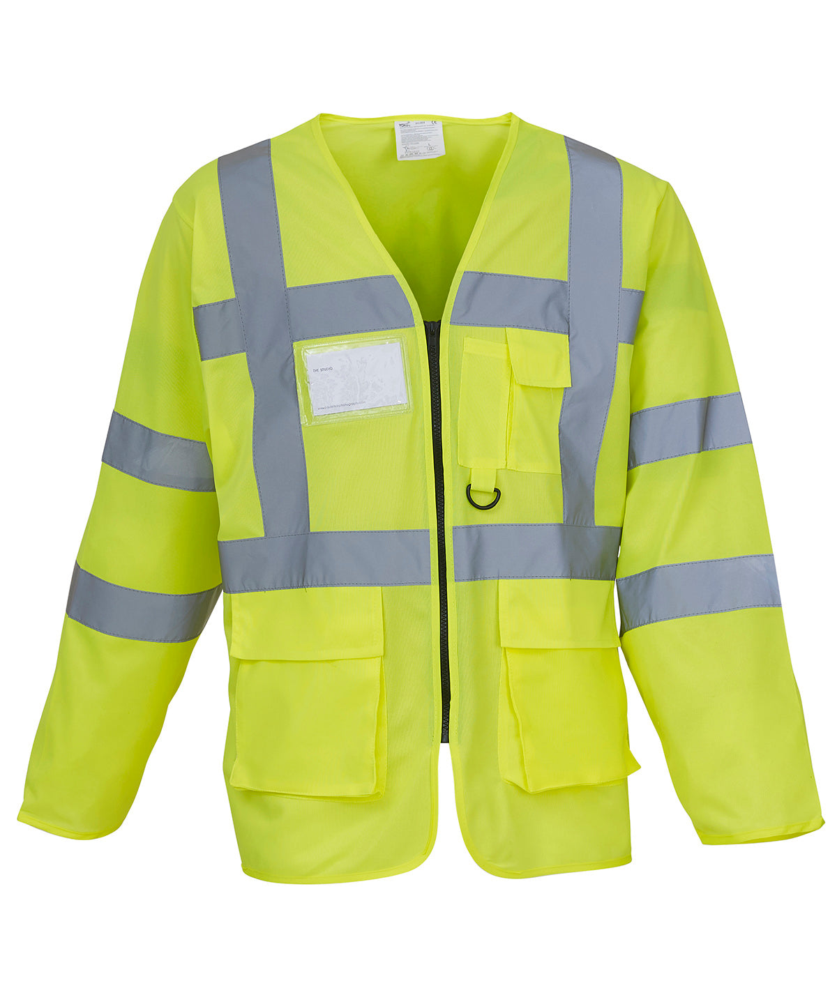 Hi-vis executive long sleeve waistcoat (HVJ800) - Yellow