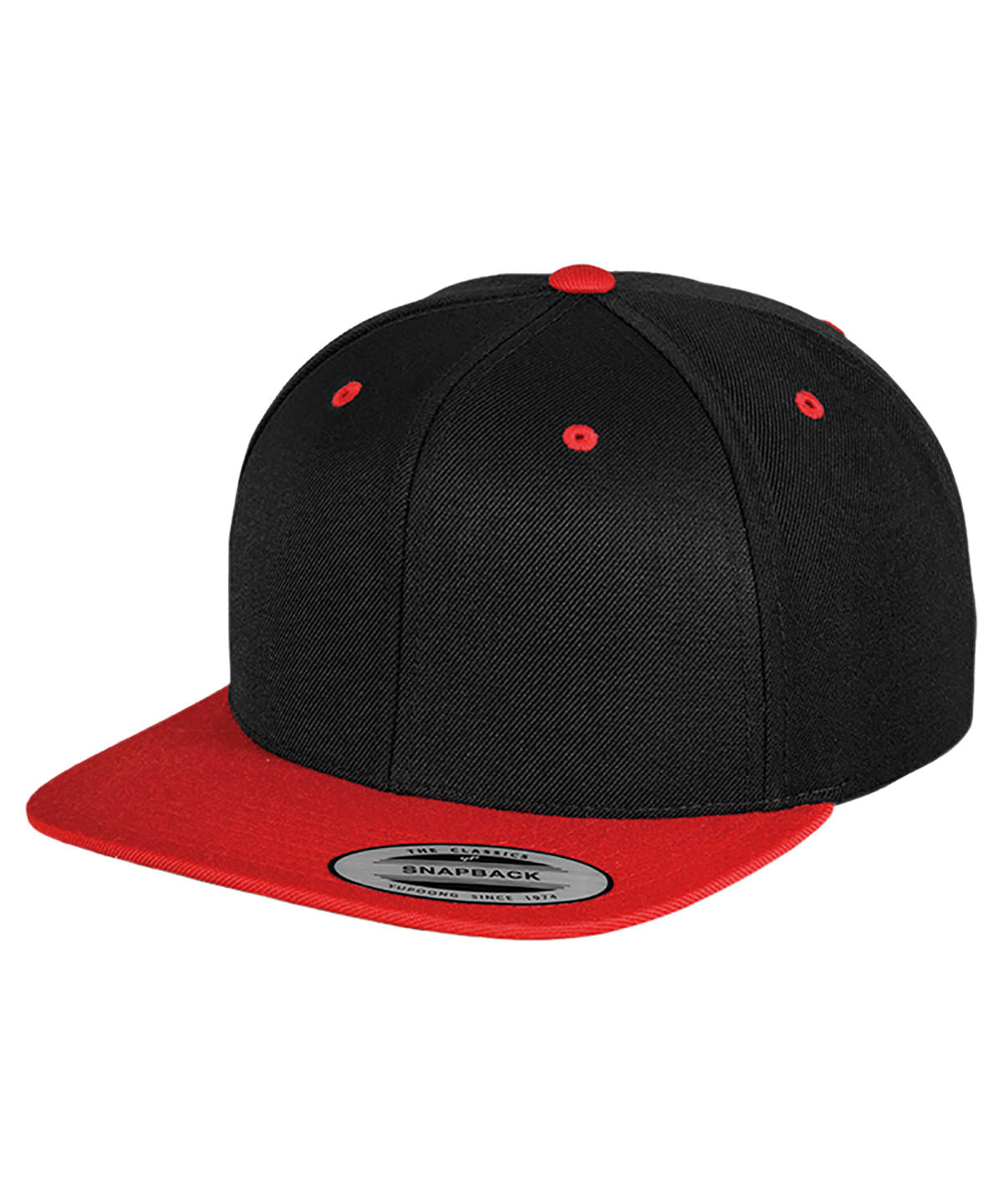 The classic snapback 2-tone  (6089MT) - Black/Red