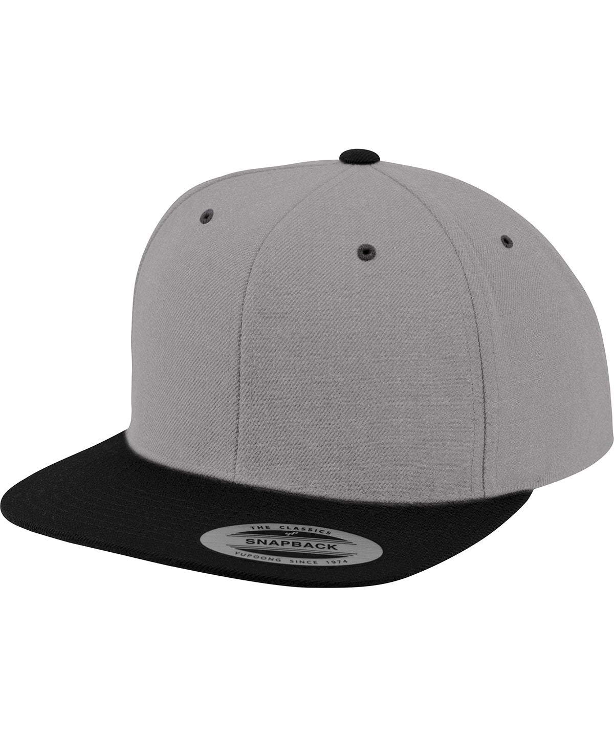 The classic snapback 2-tone  (6089MT) - Heather/Black