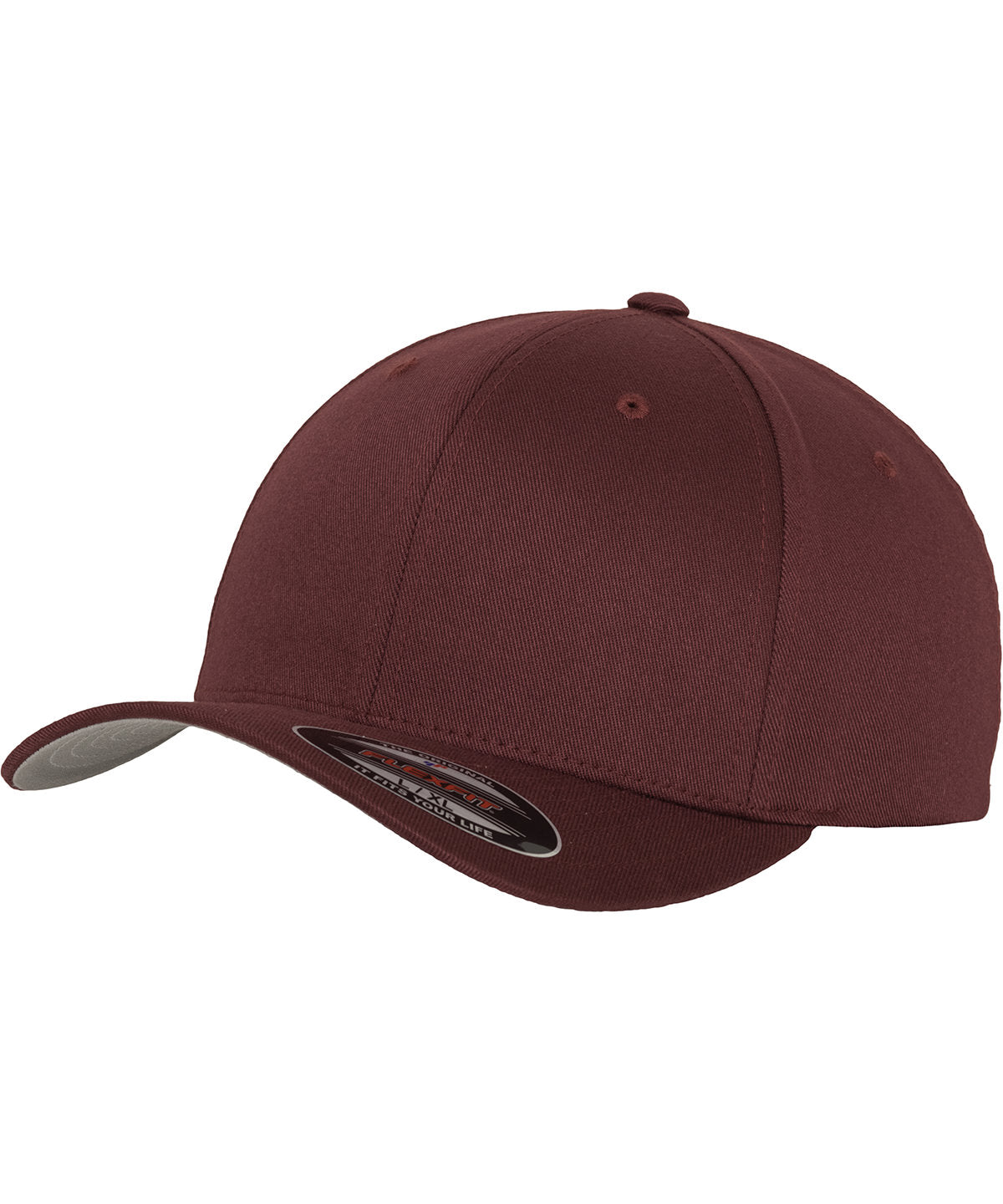 Flexfit fitted baseball cap (6277) - Maroon