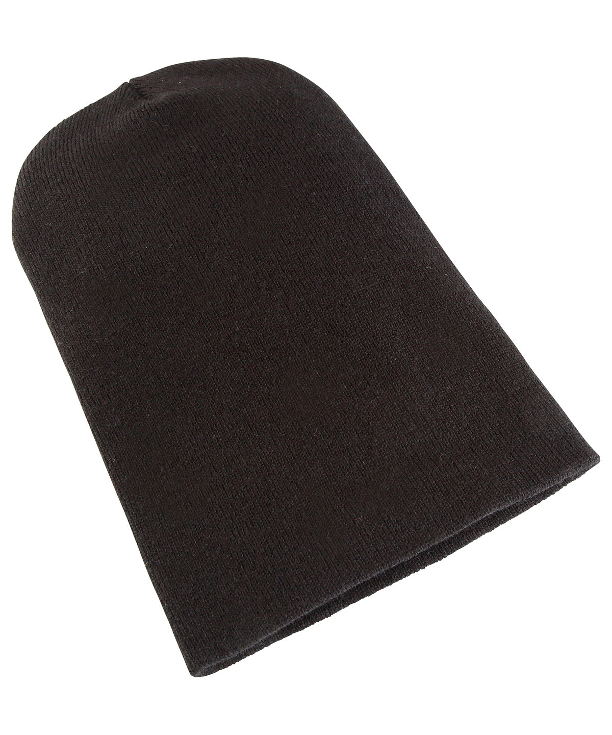 Heavyweight long beanie (1501KC) - Black