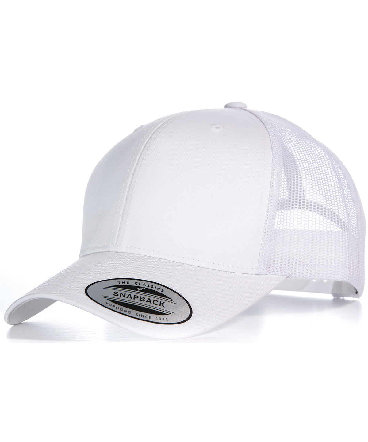 Retro trucker cap (6606) - White/White