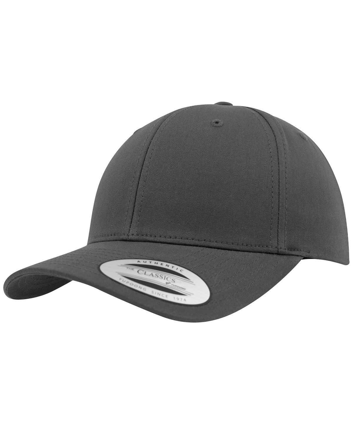 Curved classic snapback (7706)(7706) - Charcoal