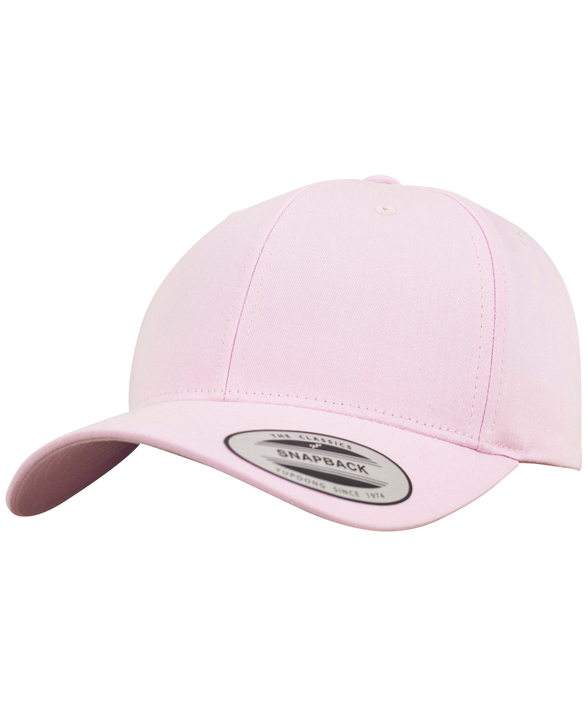 Curved classic snapback (7706)(7706) - Pink