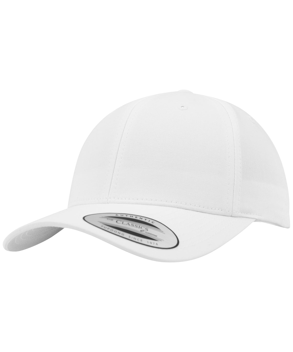 Curved classic snapback (7706)(7706) - White