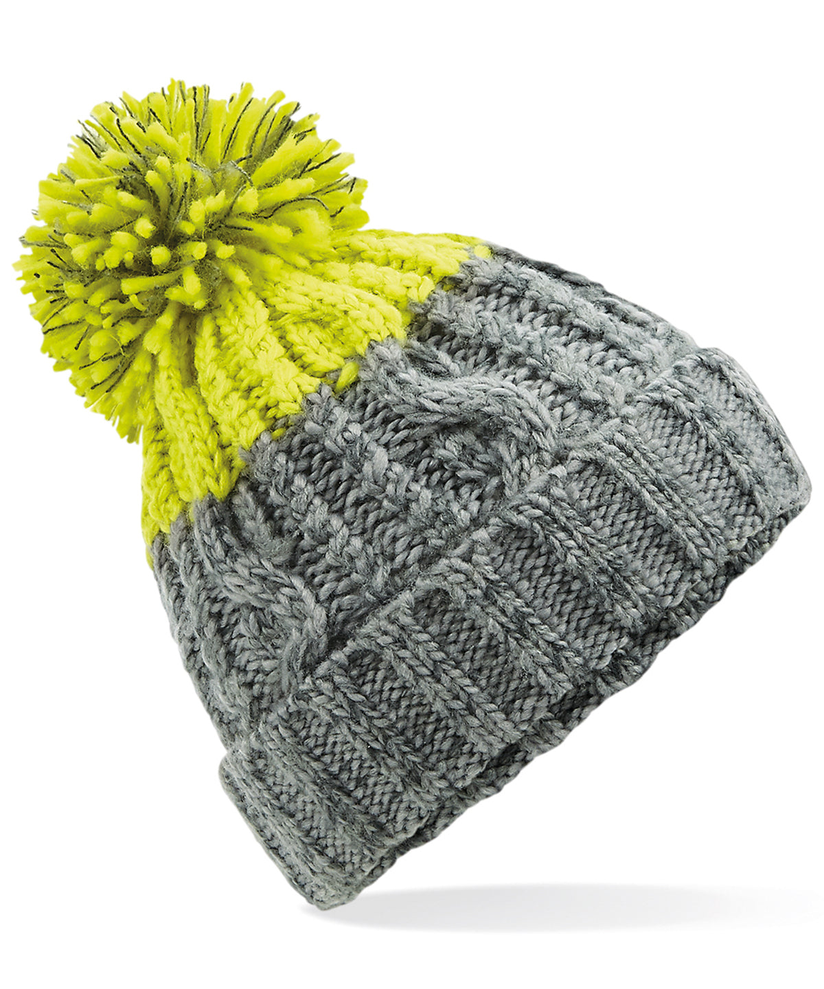 Apres beanie - Light Grey/Citron
