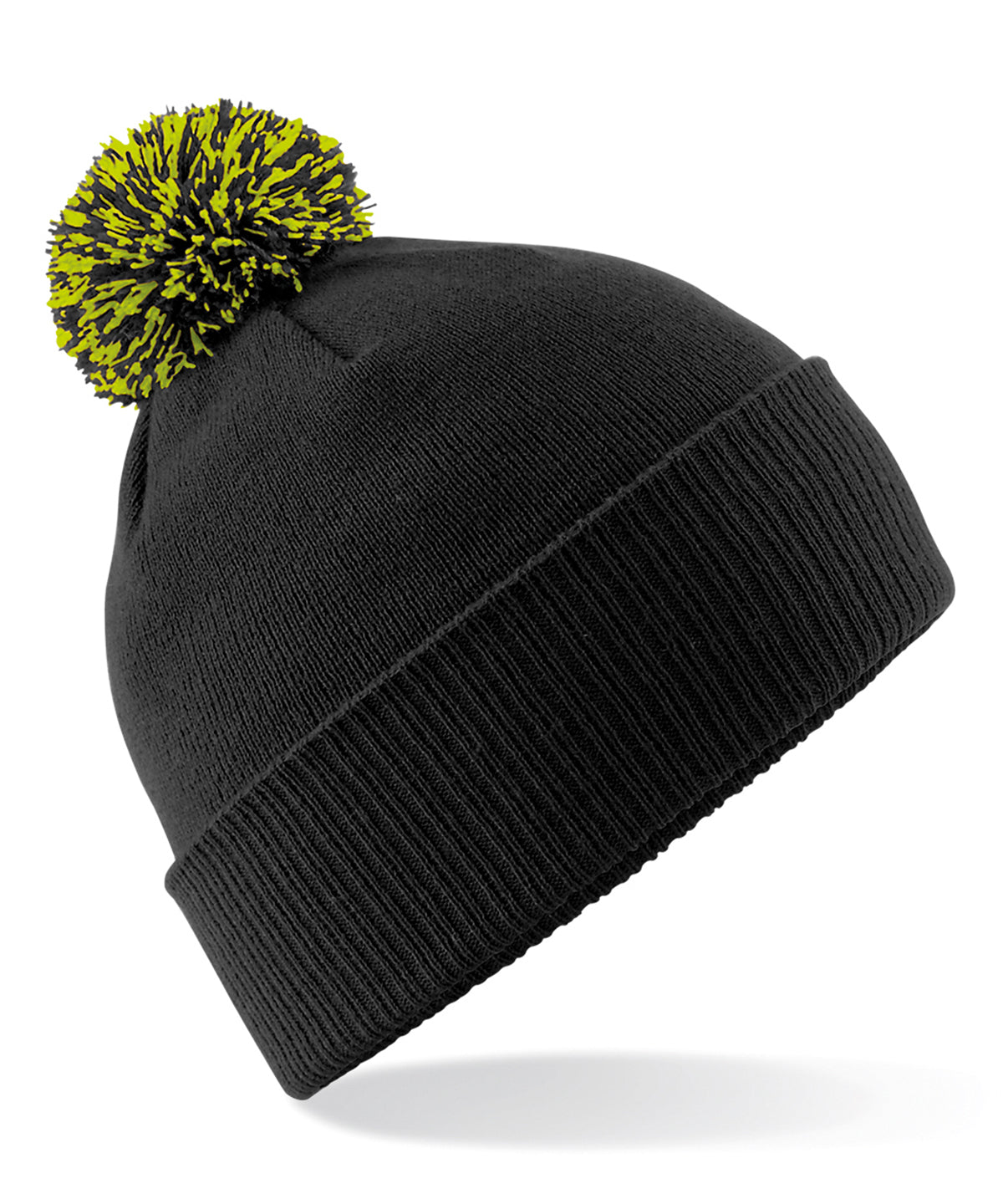 Snowstar® beanie - Black/Lime Green