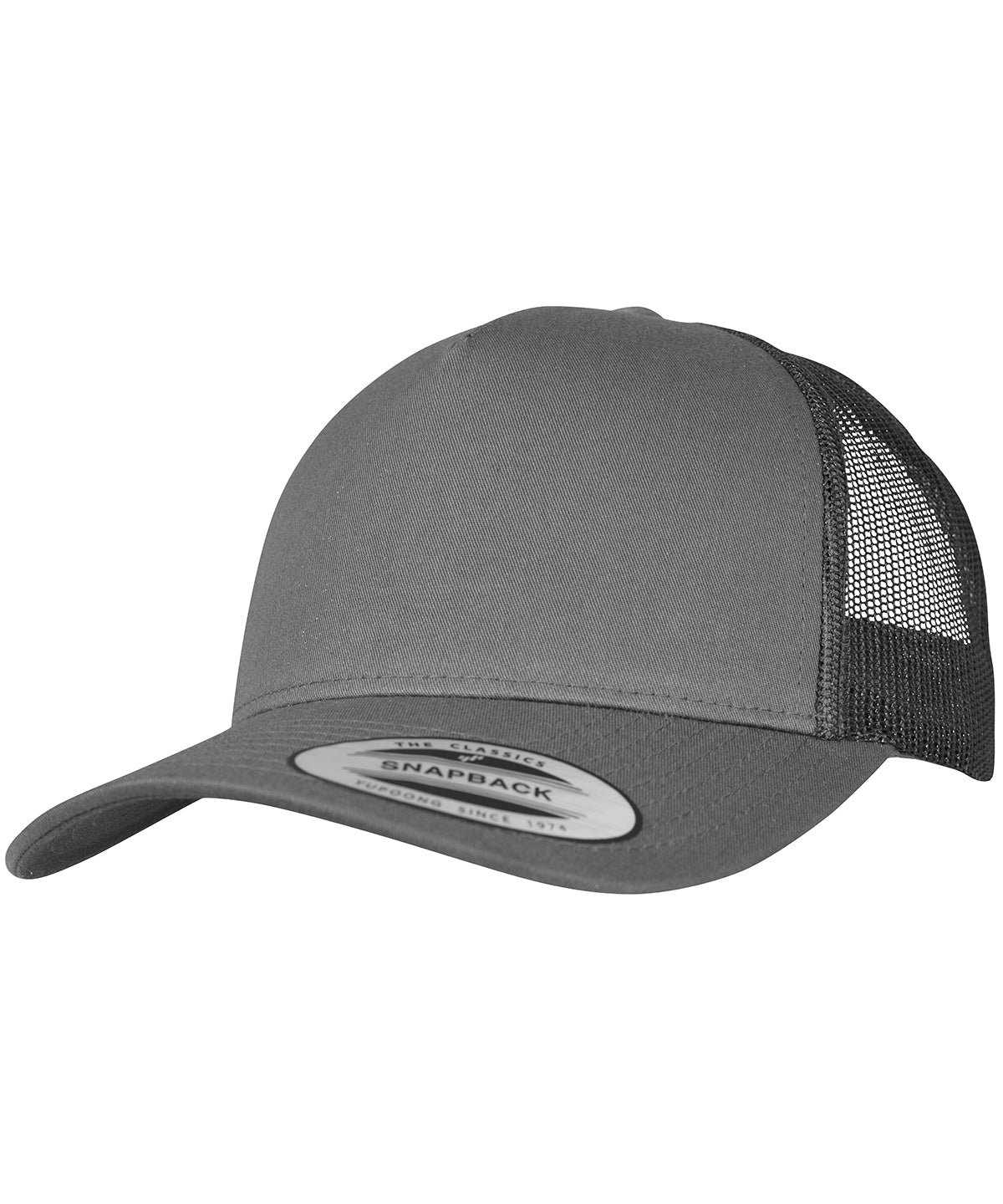 5-Panel retro trucker cap (6506) - Charcoal