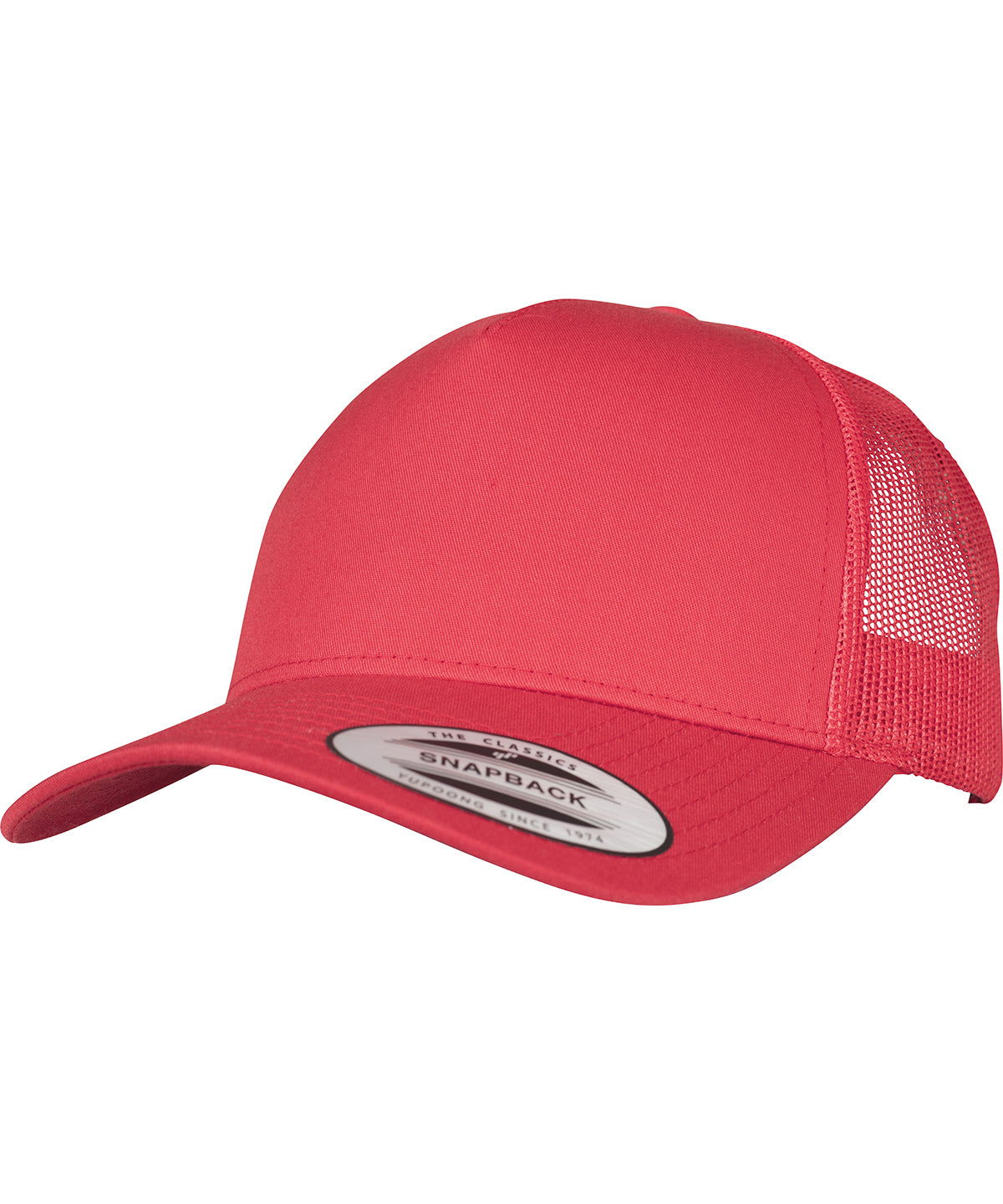 5-Panel retro trucker cap (6506) - Red