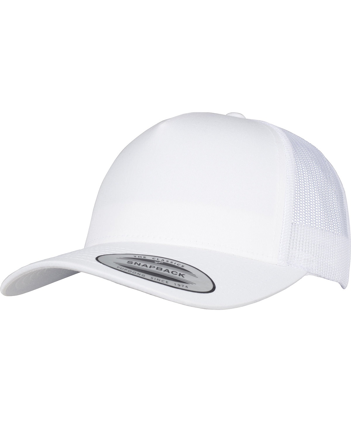 5-Panel retro trucker cap (6506) - White