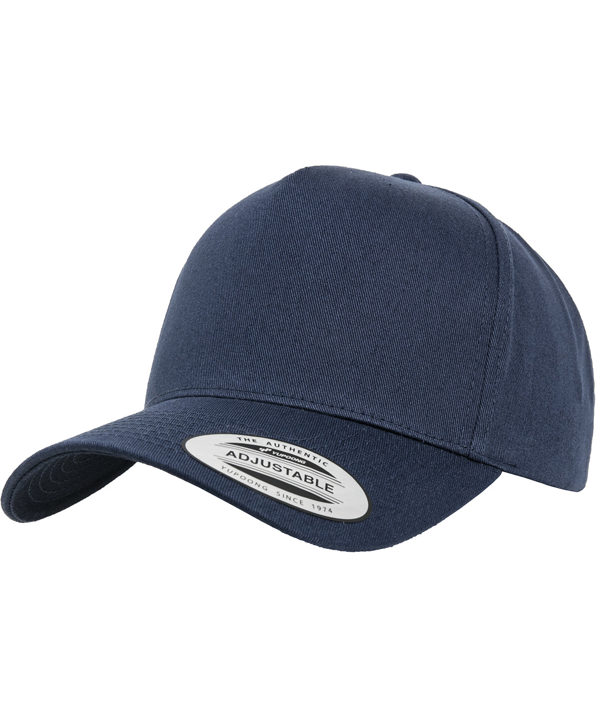 5-panel curved classic snapback (7707) - Navy