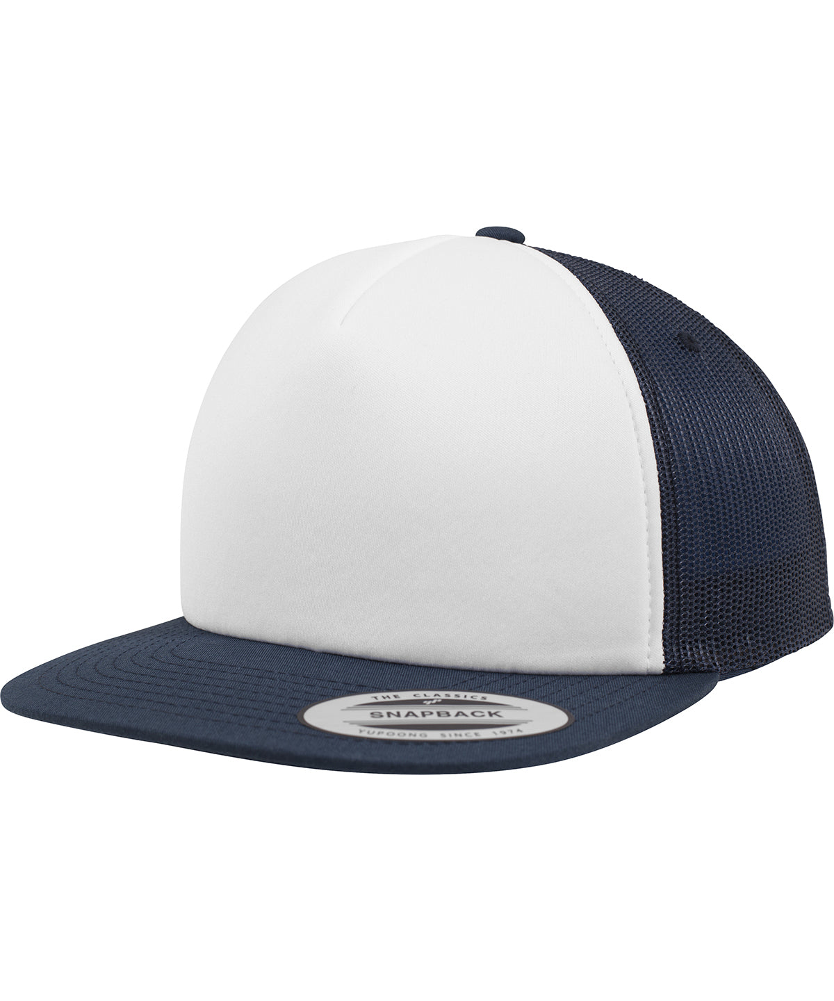 Foam trucker with white front (6005FW) - Navy/White/Navy