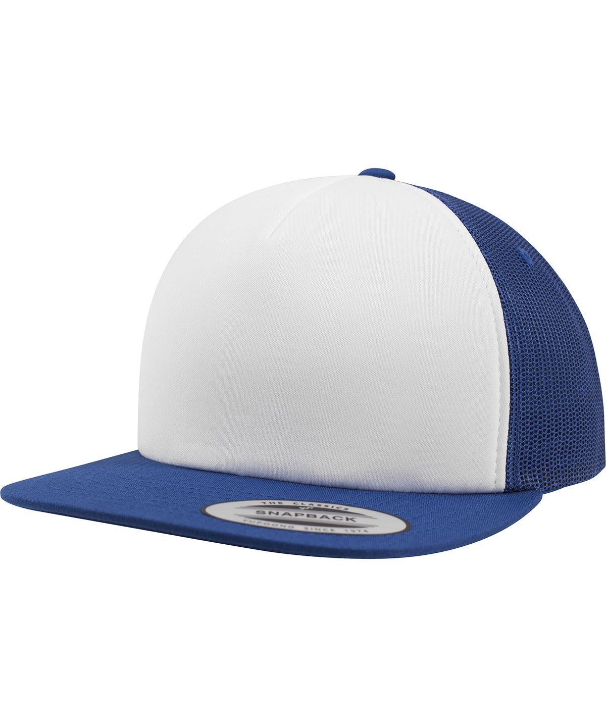 Foam trucker with white front (6005FW) - Royal/White/Royal