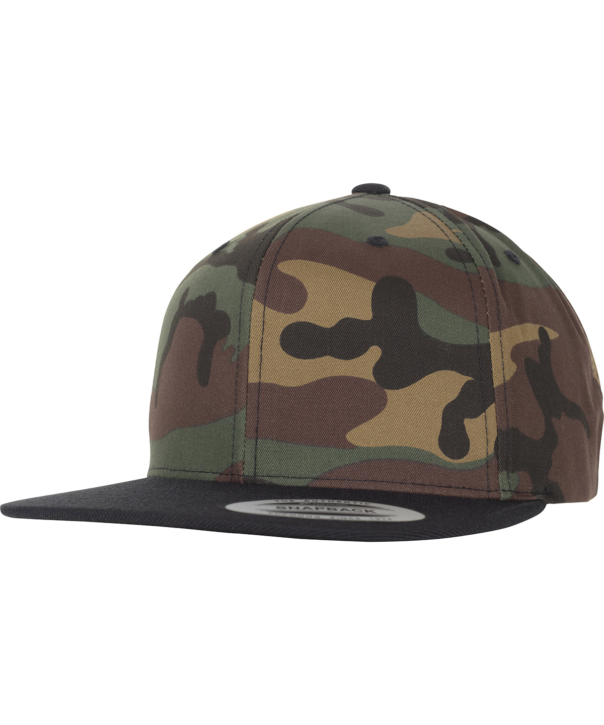 Classic snapback 2-tone camo (6089TC) - Green Camo/Black