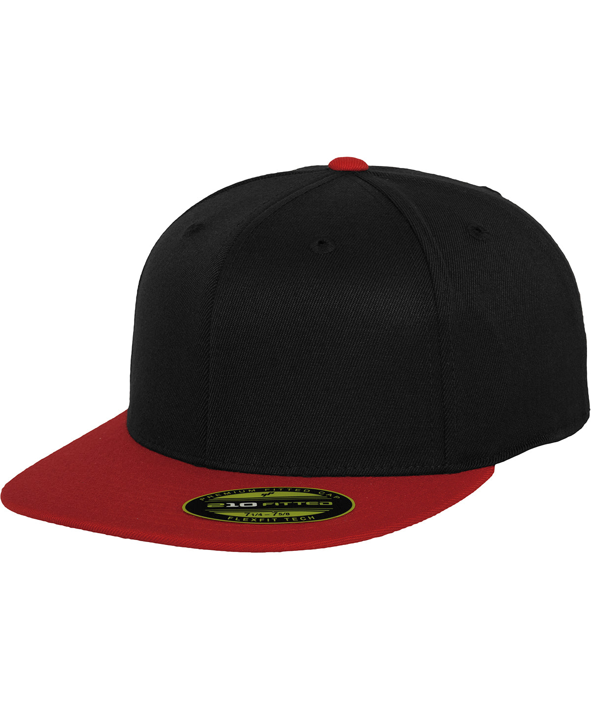 Premium 210 fitted 2-tone (6210T) - Black/Red