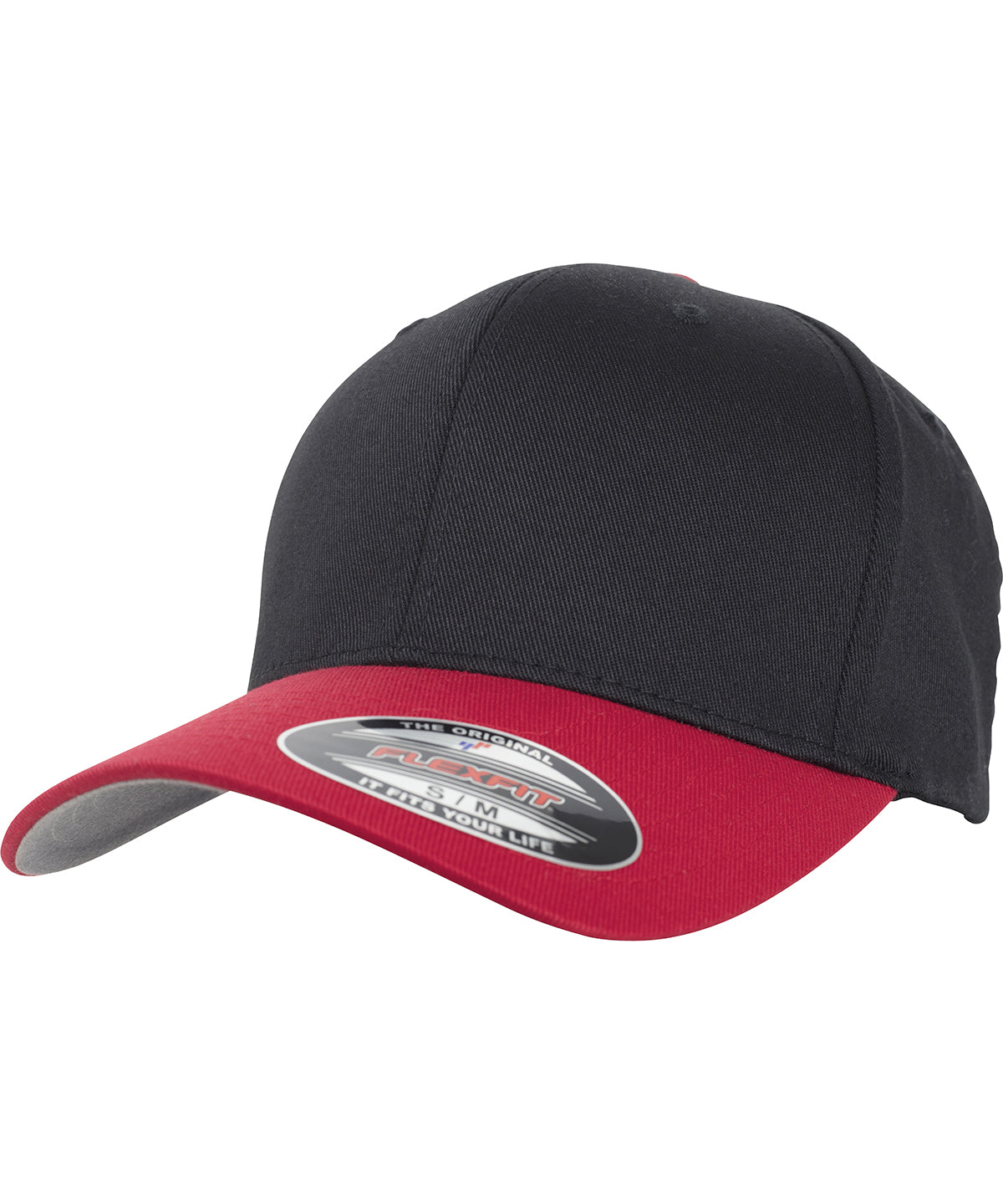 Flexfit woolly combed 2-tone (6277T) - Black/Red