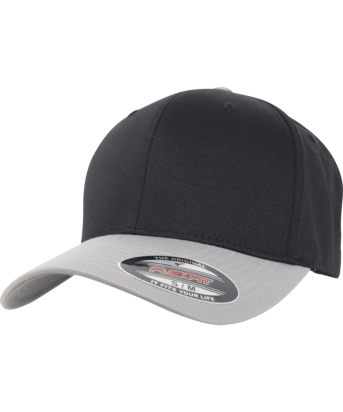 Flexfit woolly combed 2-tone (6277T) - Black/Silver