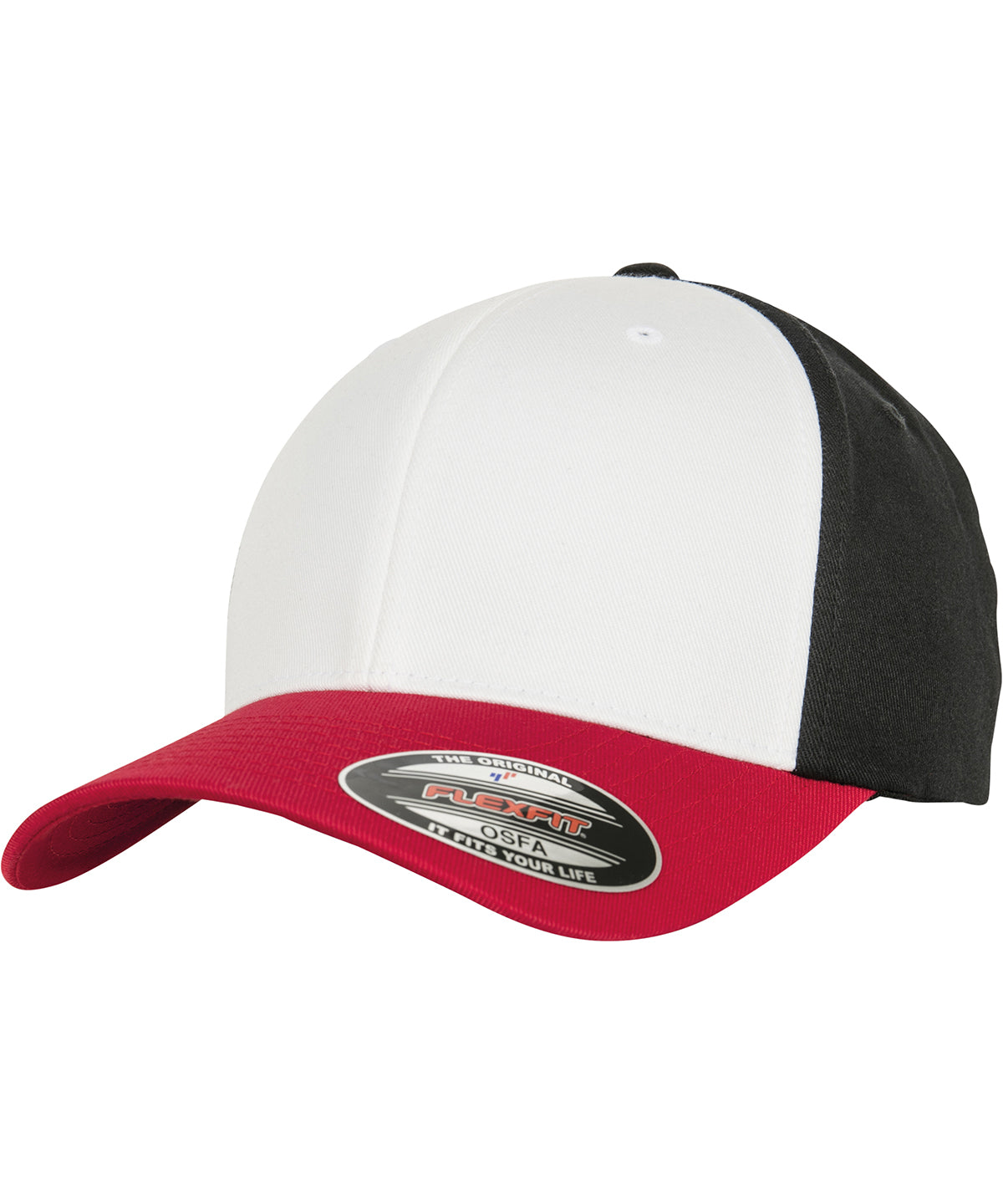 3-tone Flexfit (6277TT) - Red/White/Black