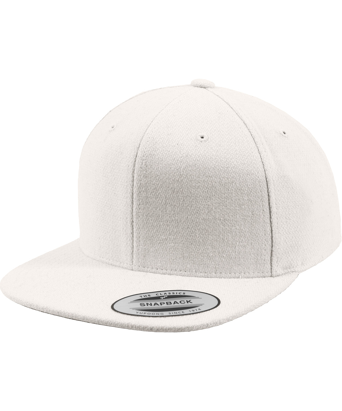 Melton wool snapback (6689M) - White