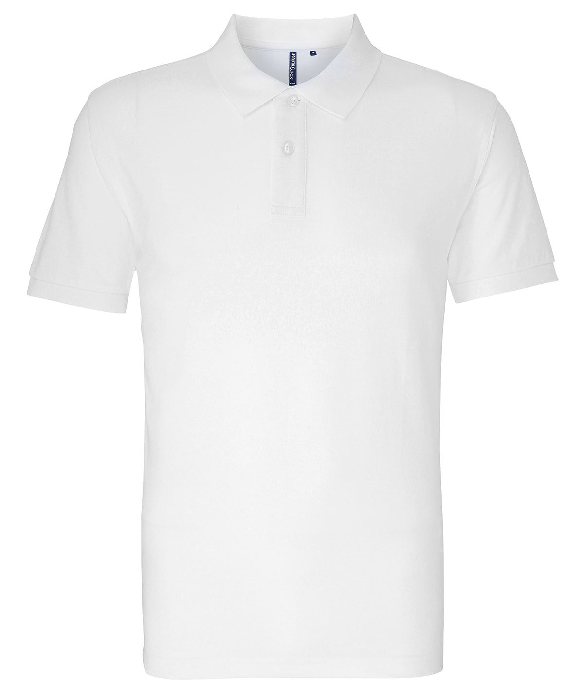 Men's organic polo - White