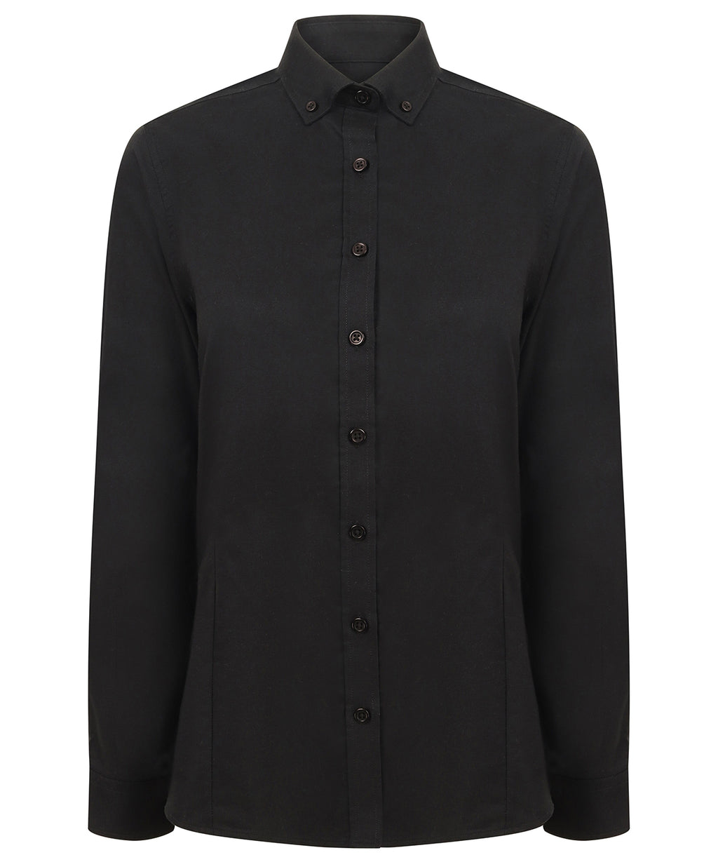 Women's modern long sleeve Oxford shirt