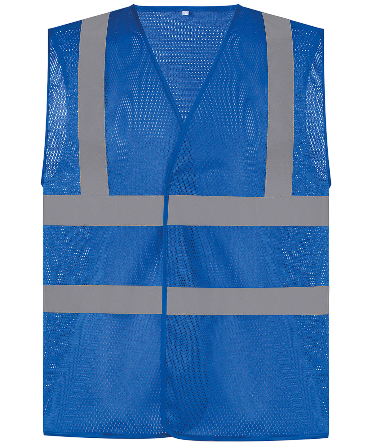 Top cool open mesh 2-band-and-braces waistcoat (HVW120) - Royal Blue