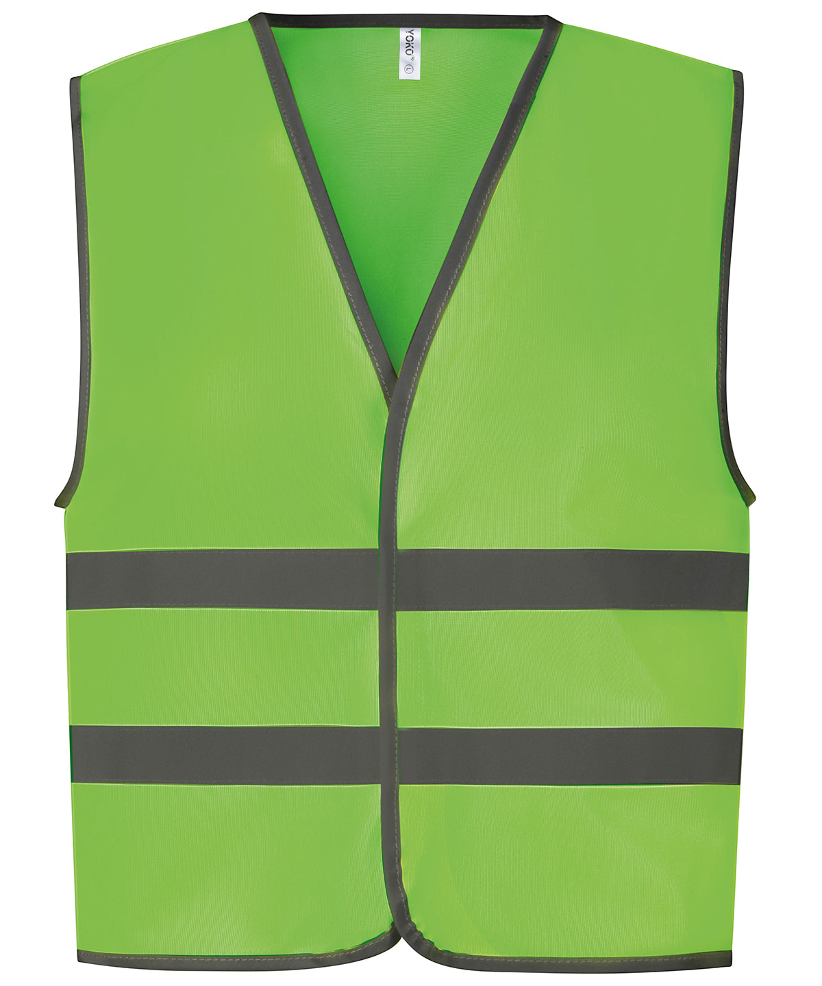Hi-vis reflective border kids waistcoat (HVW102CH) - Lime