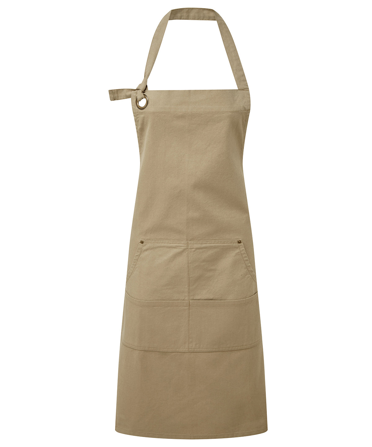 Calibre heavy cotton canvas pocket apron - Khaki