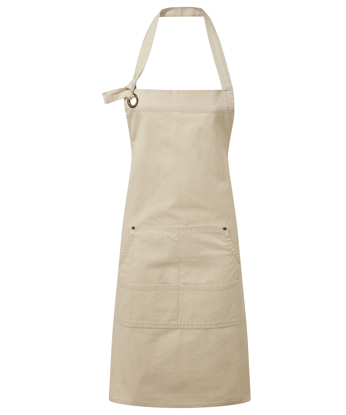 Calibre heavy cotton canvas pocket apron - Natural