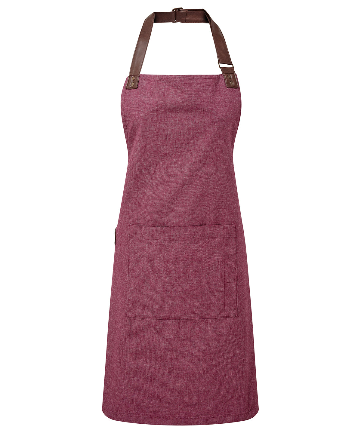 Annex Oxford bib apron - Burgundy