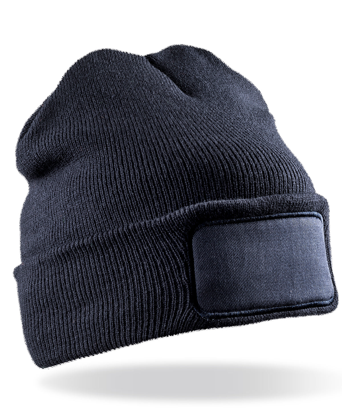 Double-knit printers beanie - Navy
