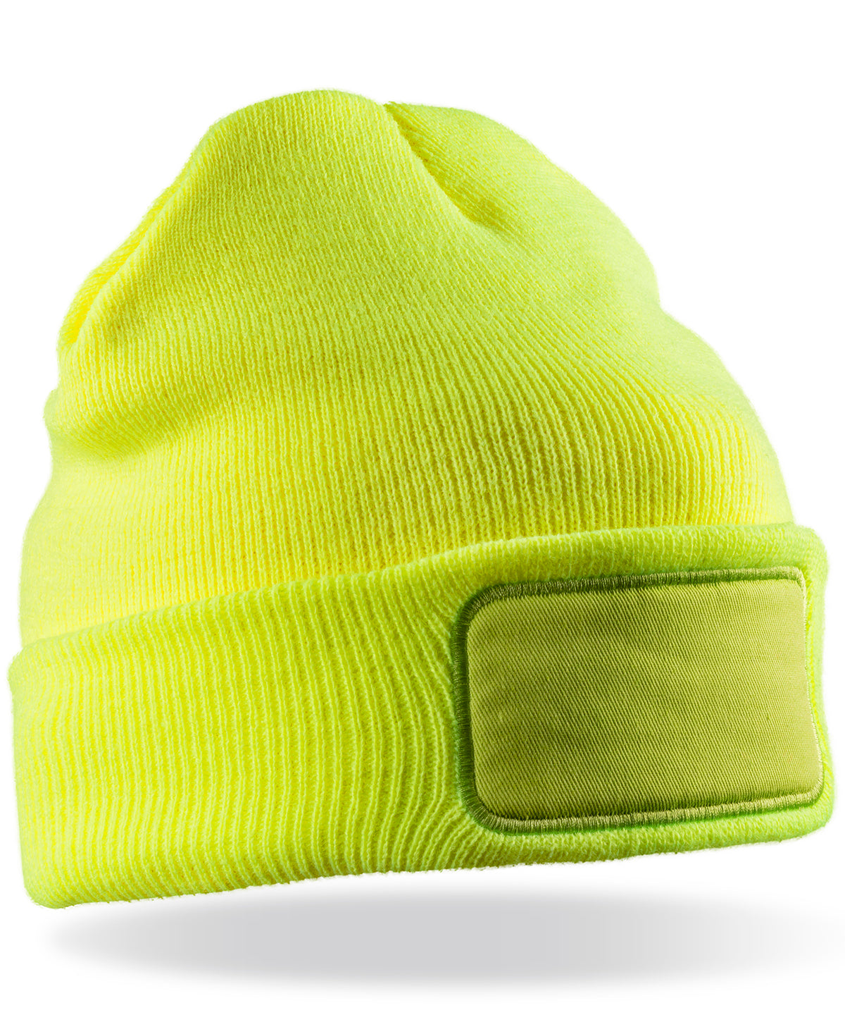 Double-knit Thinsulate™ printers beanie - Fluorescent Yellow