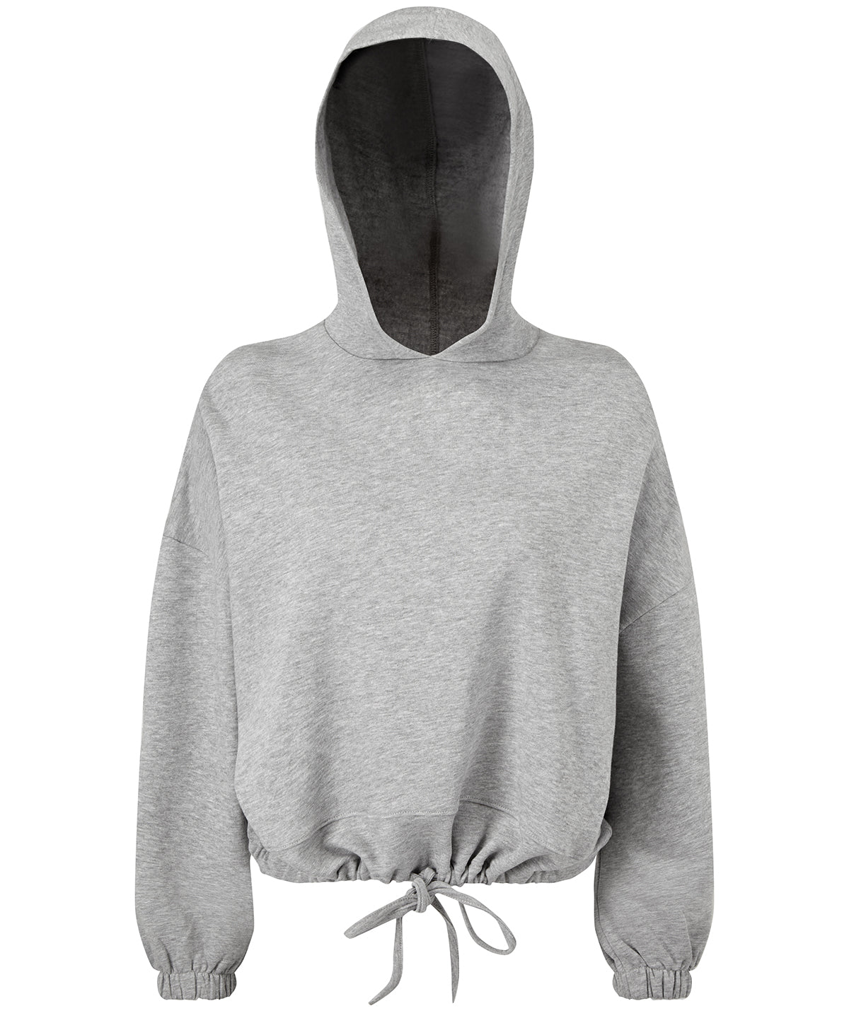 Women's TriDri® cropped oversize hoodie - Heather Grey