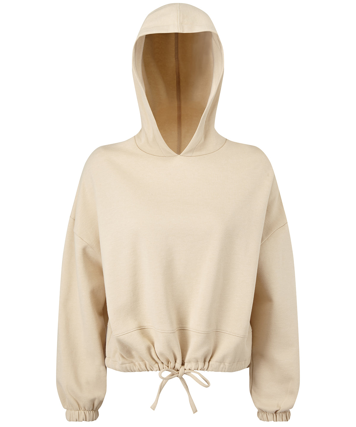 Women's TriDri® cropped oversize hoodie - Nude