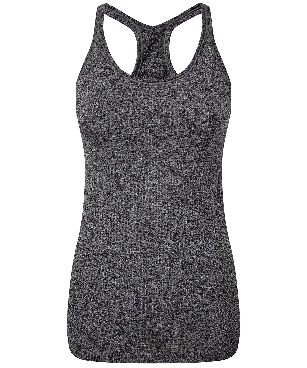 Women's TriDri® seamless 3D fit" multi-sport sculpt vest with secret support" - Black Melange