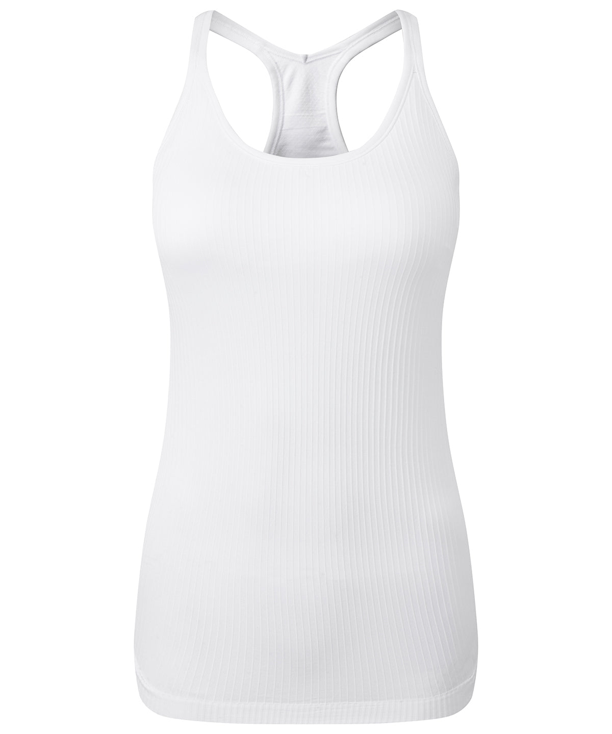 Women's TriDri® seamless 3D fit" multi-sport sculpt vest with secret support" - White