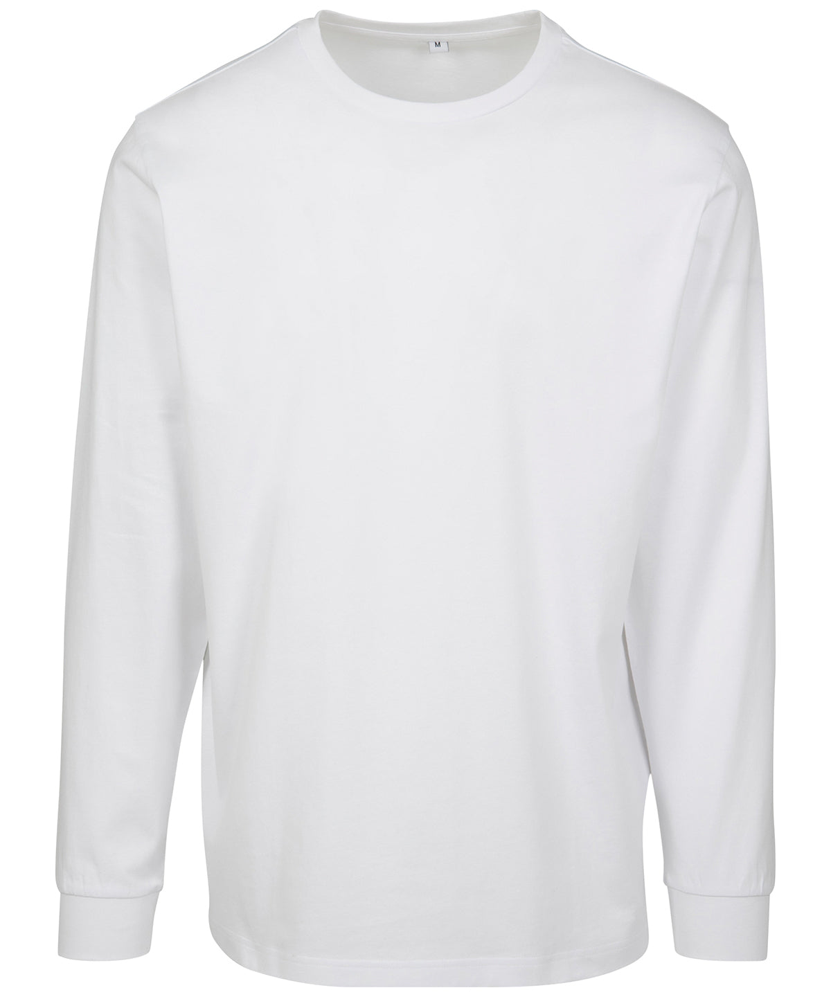Long sleeve with cuff rib - White
