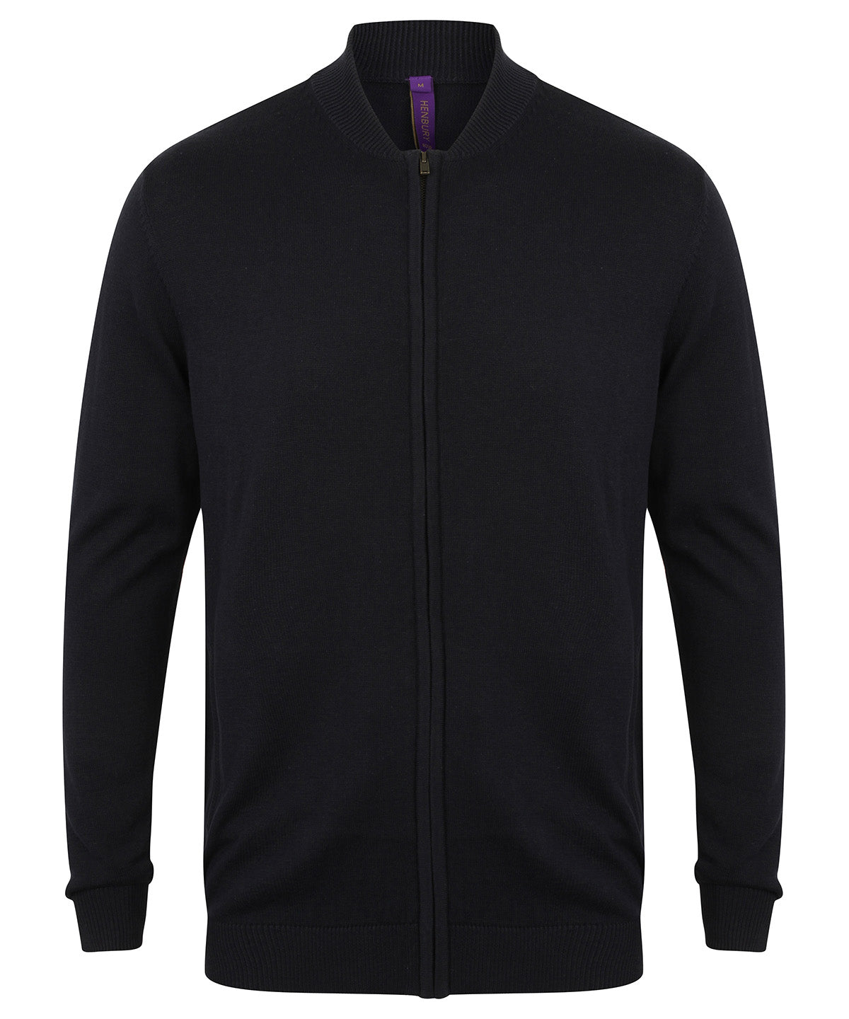 Unisex zip-through cardigan - Navy