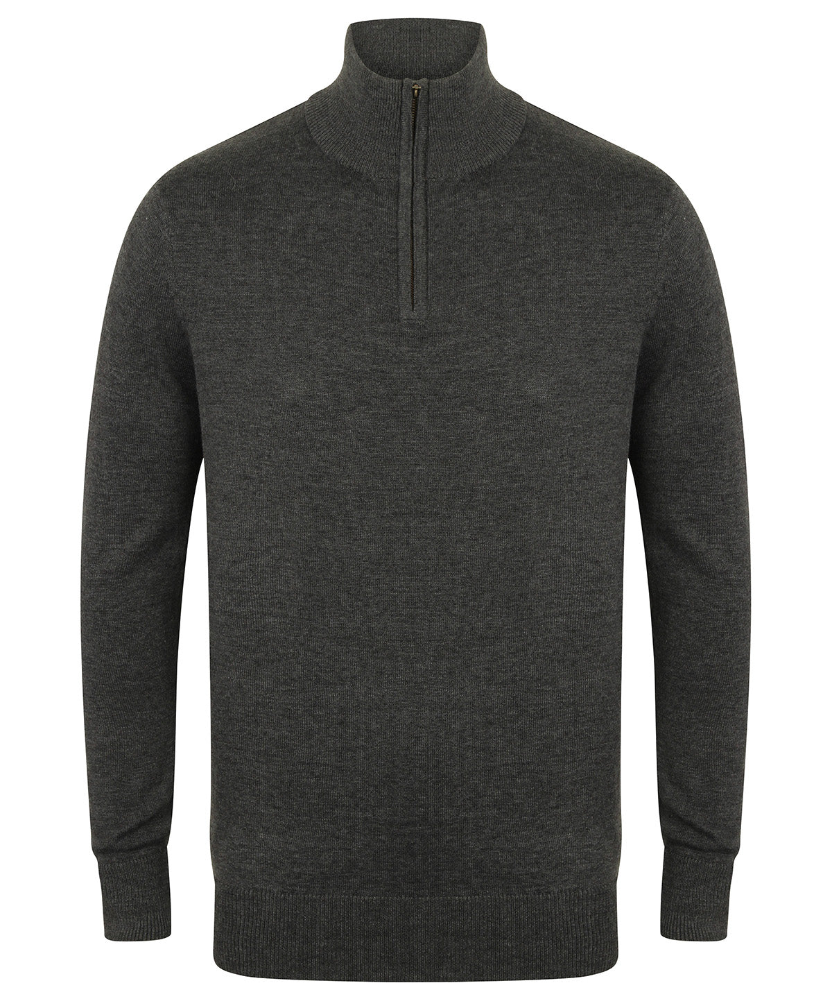 ¼ zip jumper - Grey Marl