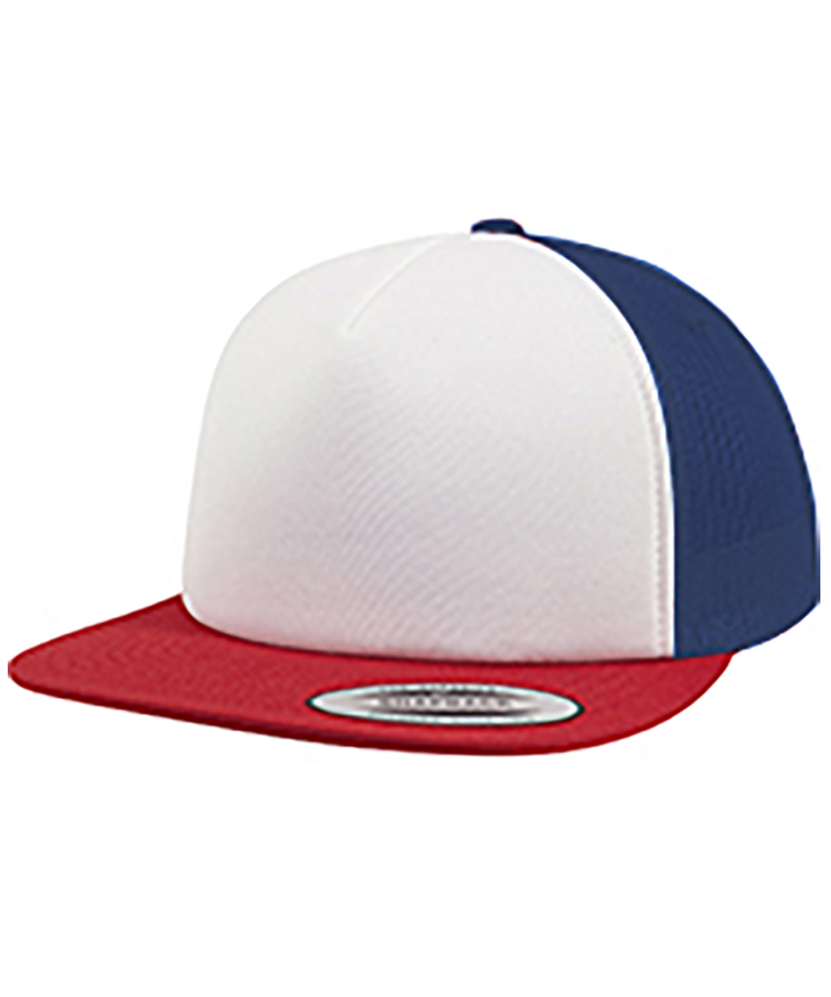 Foam trucker with white front (6005FW) - Red/White/Royal