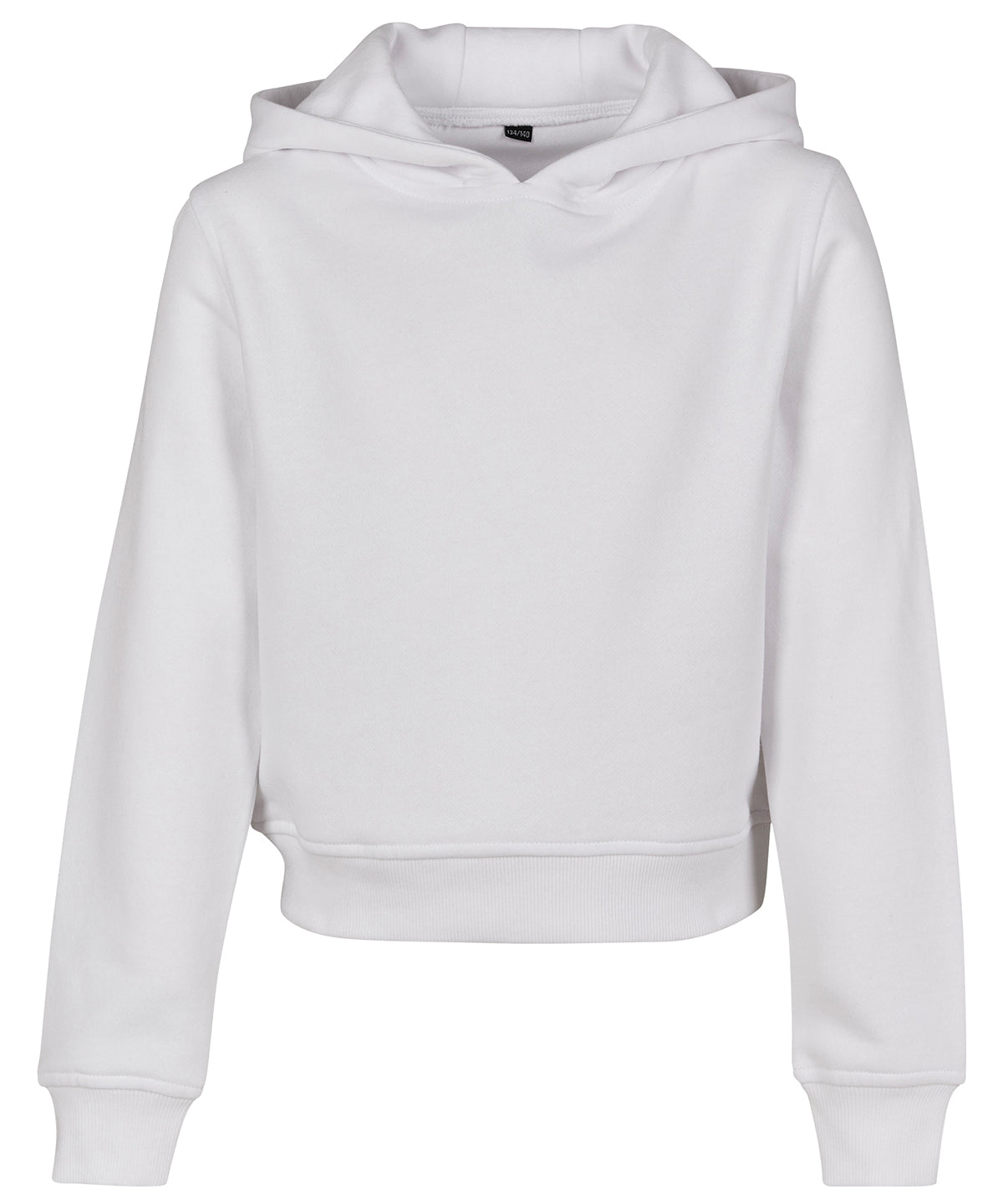 Girls cropped sweat hoodie - White