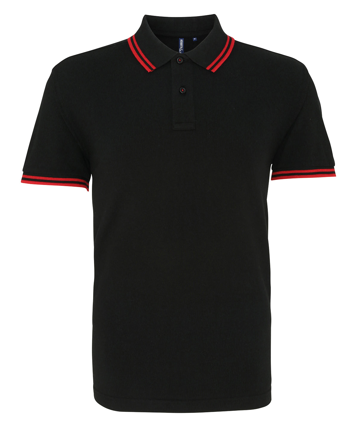 Classic fit tipped polo - Black/Red