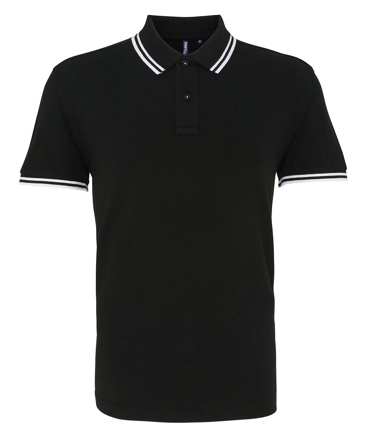 Classic fit tipped polo - Black/White
