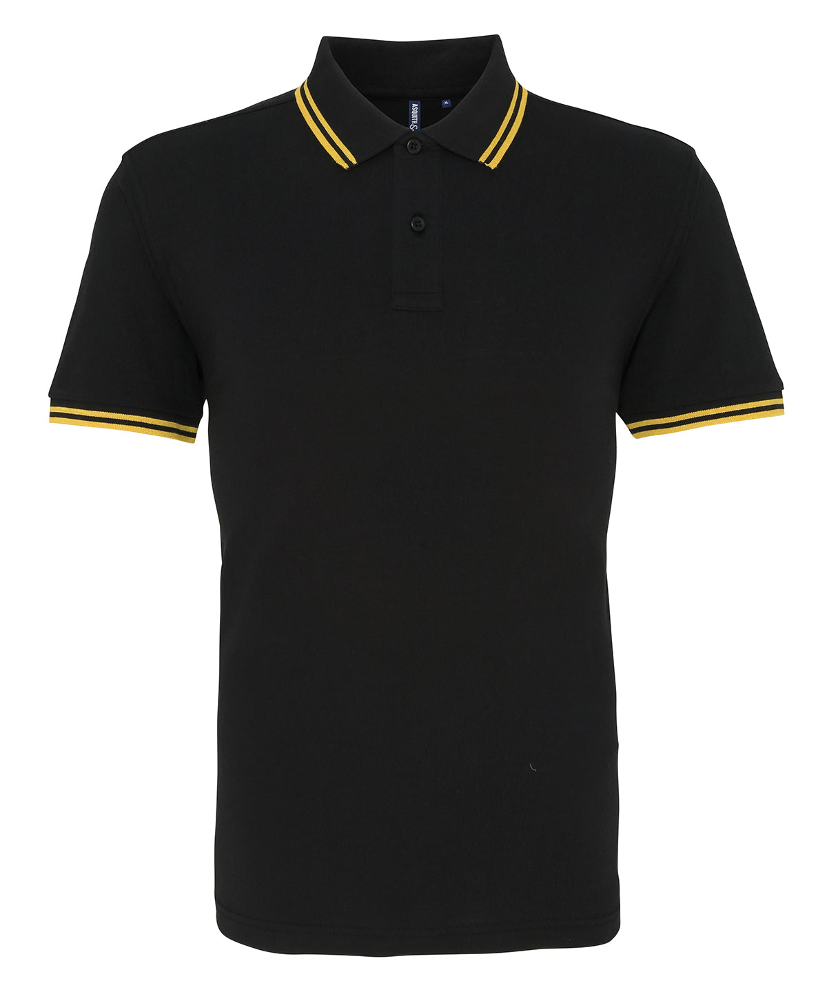Classic fit tipped polo - Black/Yellow