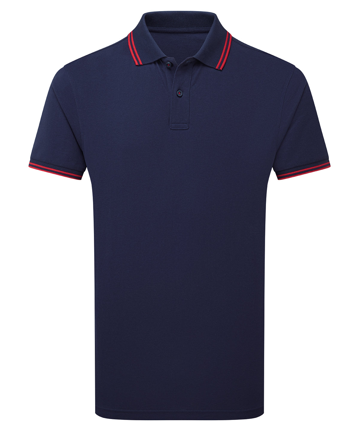 Classic fit tipped polo - Navy/Red