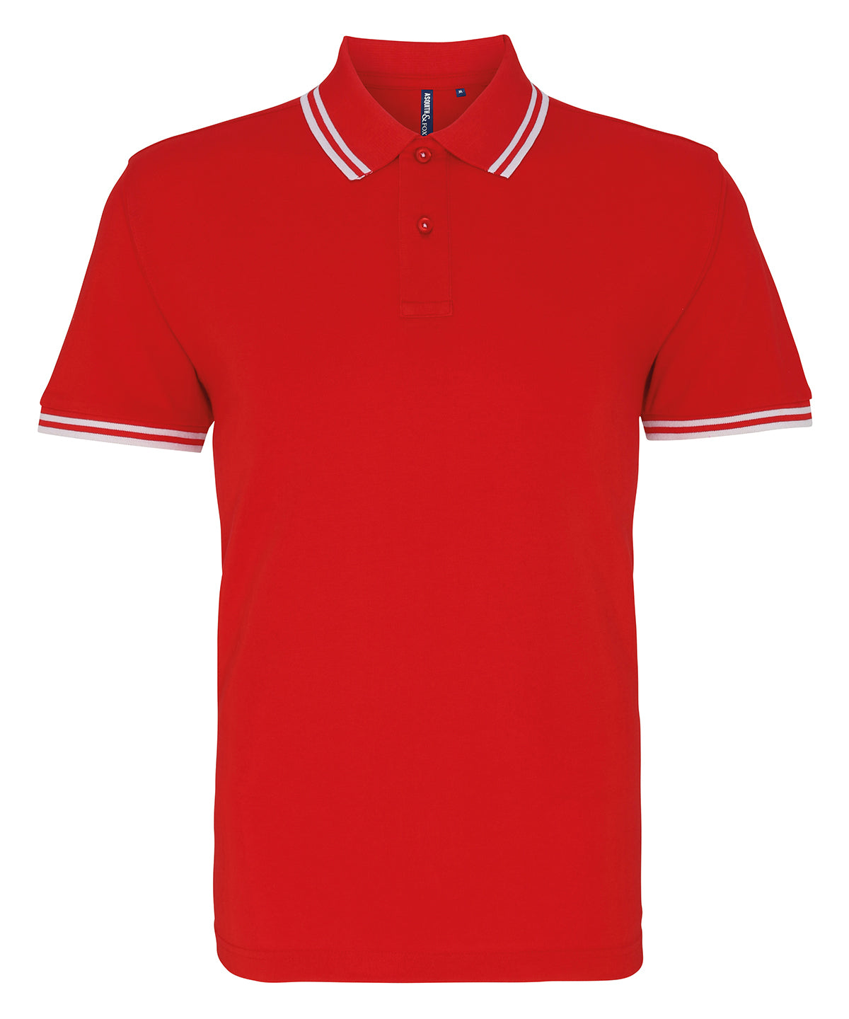 Classic fit tipped polo - Red/White