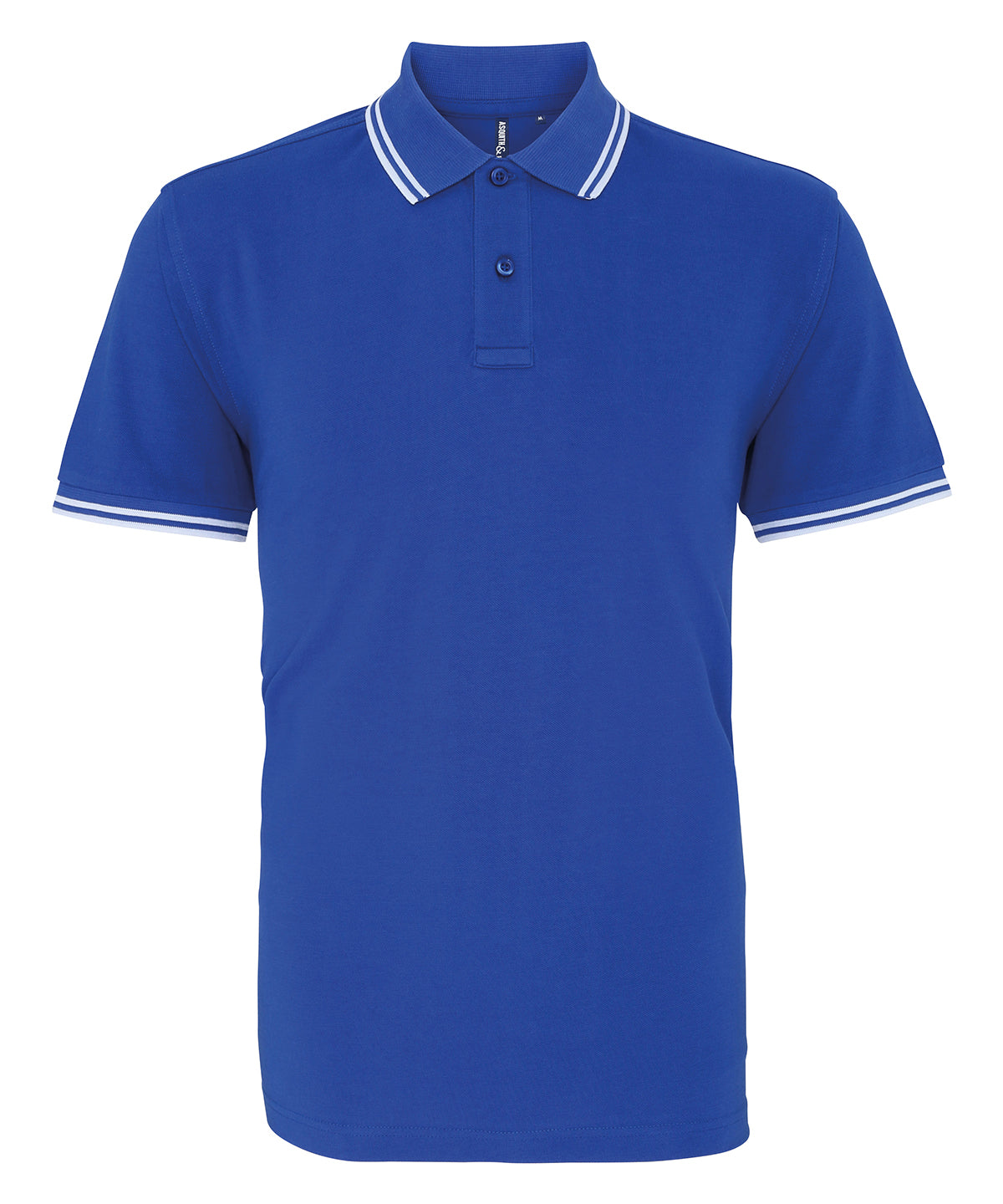 Classic fit tipped polo - Royal/White