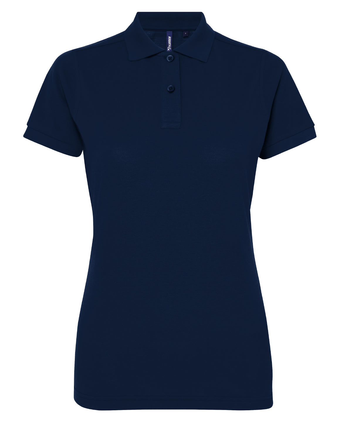 Women’s polycotton blend polo - Navy