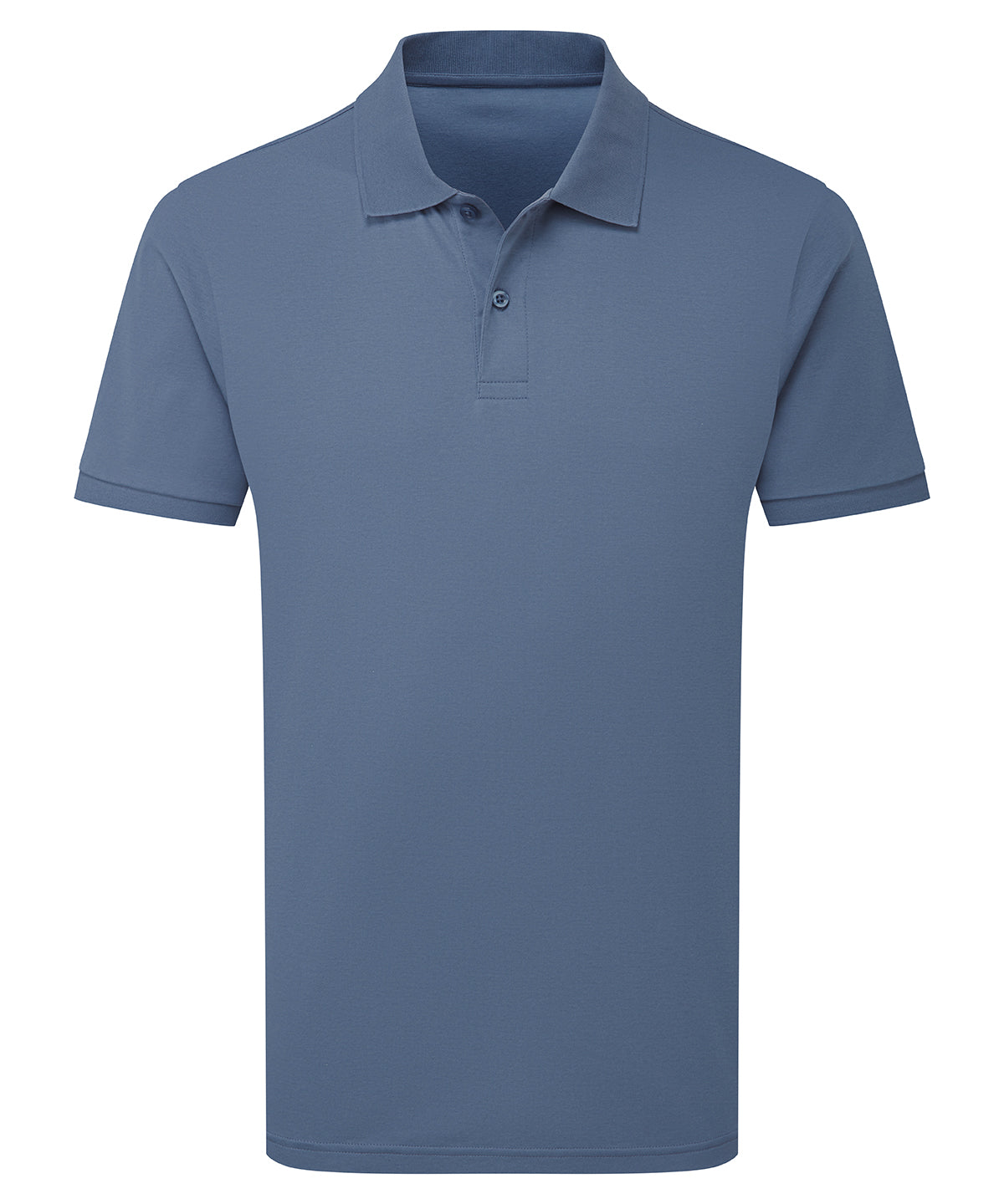 Premium mercerised polo - Blue Steel