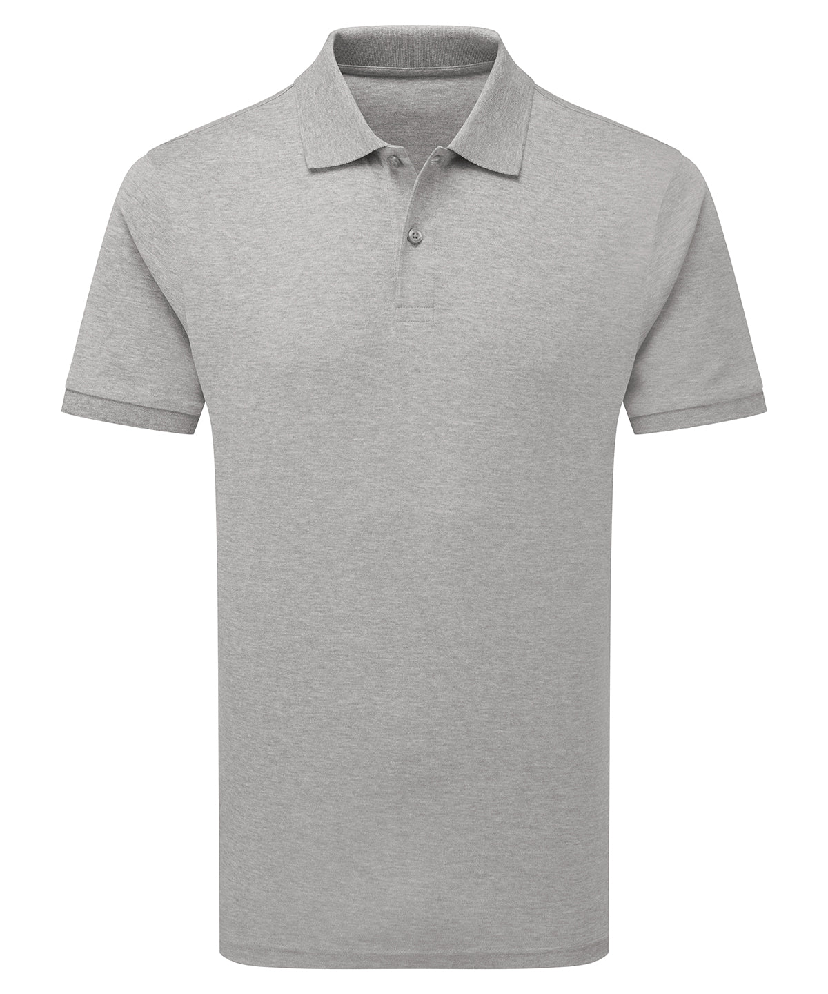 Premium mercerised polo - Heather Grey